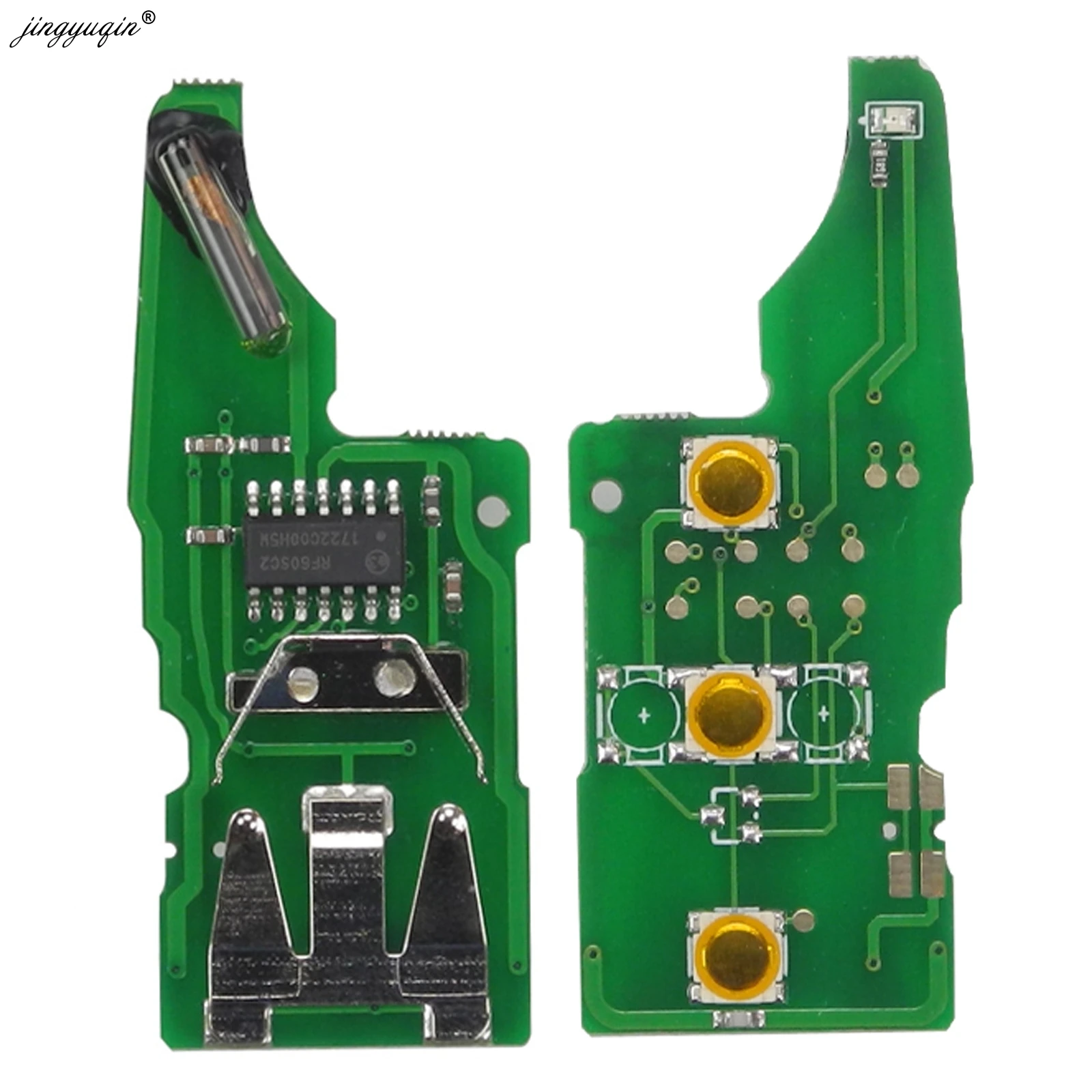 JINGYUQIN 10X FOR VW POLO SEDAN GOLF 6 PASSAT B6 VOLKSWAGEN TOURAN BORA FLIP KEY 5K0837202AD 434MHZ ID48 REMOTE CONTROL CAR KEYS