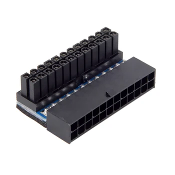 

ATX 24Pin Female To Male 90 Degree Computer Power Connector Replacement Desktops PC Mainboard Modular Adapter Accessories Cable