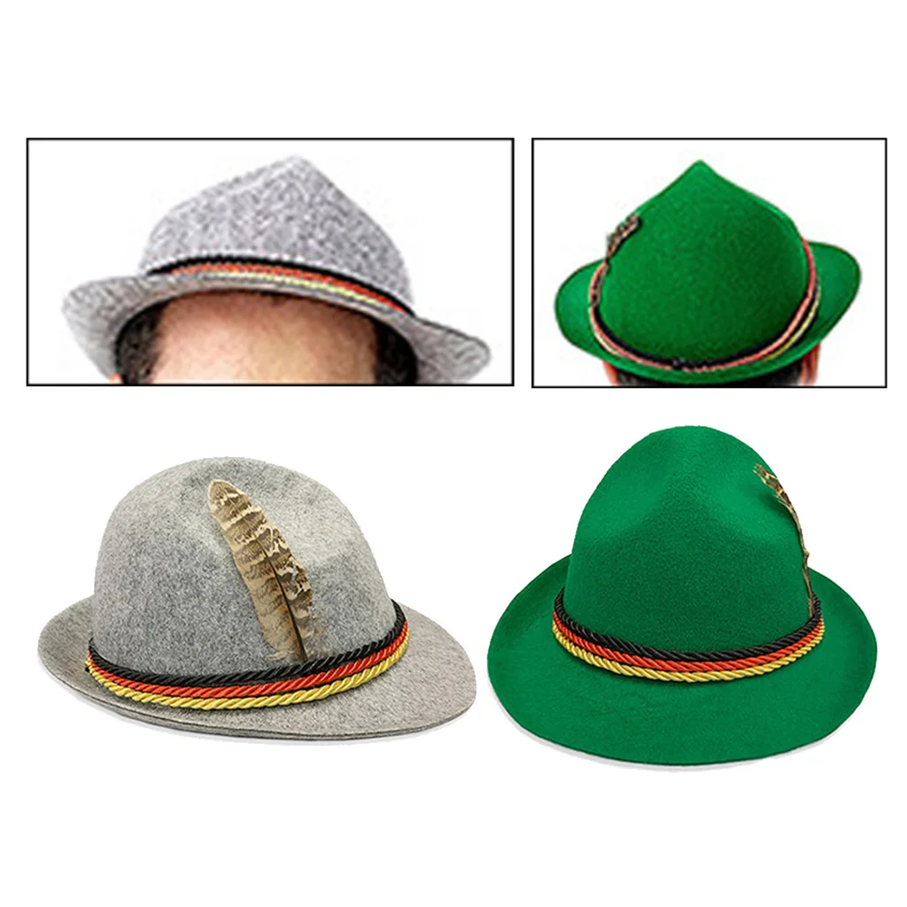 Felt Fedora German  Hat Oktoberfest Costume Hat Fancy Dress Headwear