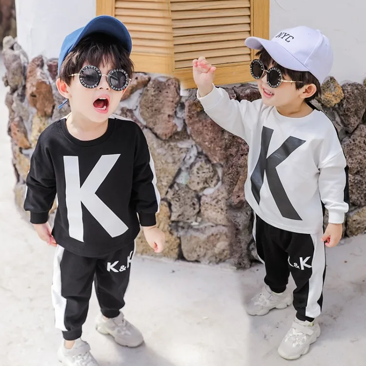 

Baby Spring Clothing BOY'S Suit 2020 New Style Western Style 1 Children Spring And Autumn Two-Piece Set Small CHILDREN'S Boy Chi