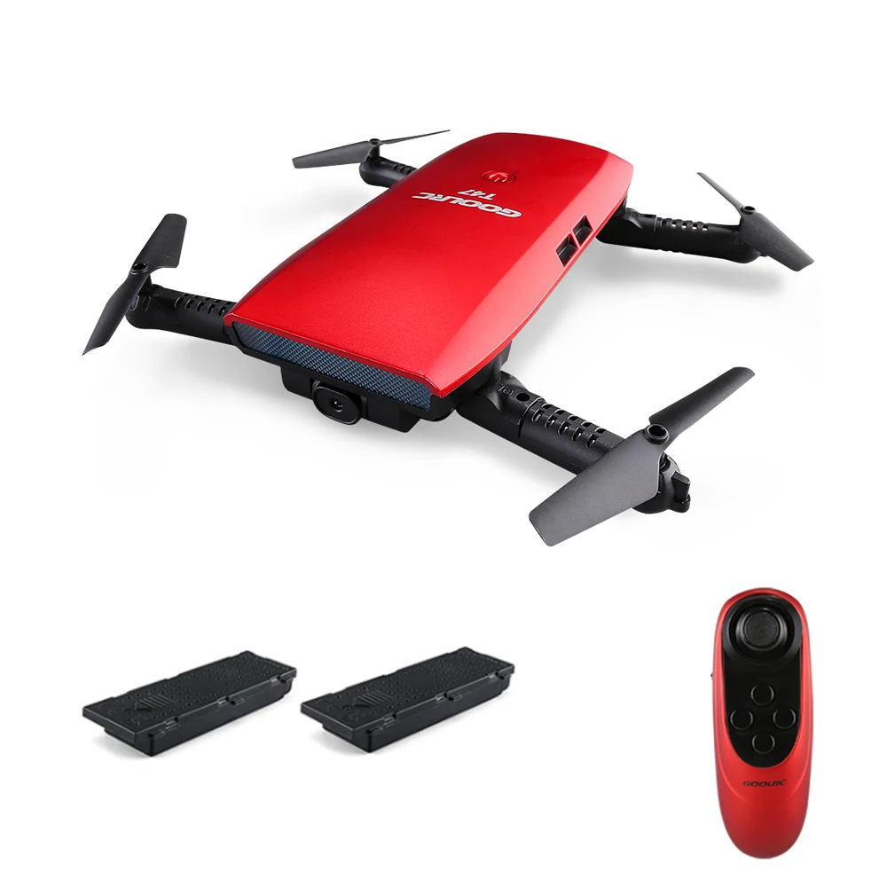 

GoolRC T47 6-Axis Gyro Selfie Drone RTF WIFI FPV 720P HD Camera Quadcopter Foldable G-sensor RC Helicopter Toys for Kids