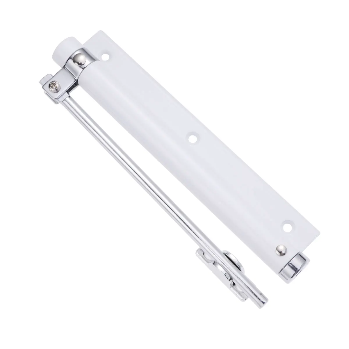 1Pc 35KG Automatic Door Closer Home Use Concealed Door Spring Hinge Buffer Free Punching Automatic Door Closer Device - Цвет: Ivory White