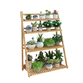 

Floral Balcony Decoration Living Room Floor-to-floor Solid Wood Fleshy Green Dill Shelf Indoor Flowerpot Multi-layer Plant Shelf
