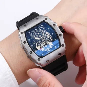 

Top Quality Richard Men Watch Limitde Edition Watches Mens Luxury Quartz Wristwatch Man Silicone Strap Sports Watch Montre homm