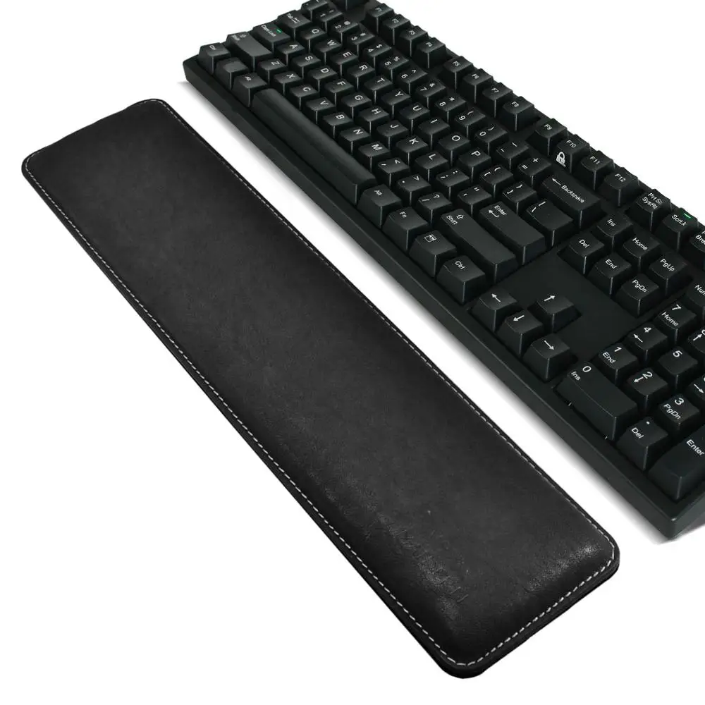 Прочная пена памяти Нескользящая поддержка запястья 41,5x9,5 см ПУ кожа клавиатура подушечка под запястье геймер PC Handguard удобный игровой коврик