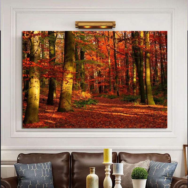 canvas wall art Autumn Love Modern Framed Giclee Canvas Prints Abstract Landscape Forest Oil Paintings Reproduction Pictures Photo Printed on Canvas Wall Art work for Bedroom Home Decorations youkiswall art hs0069zfh 
