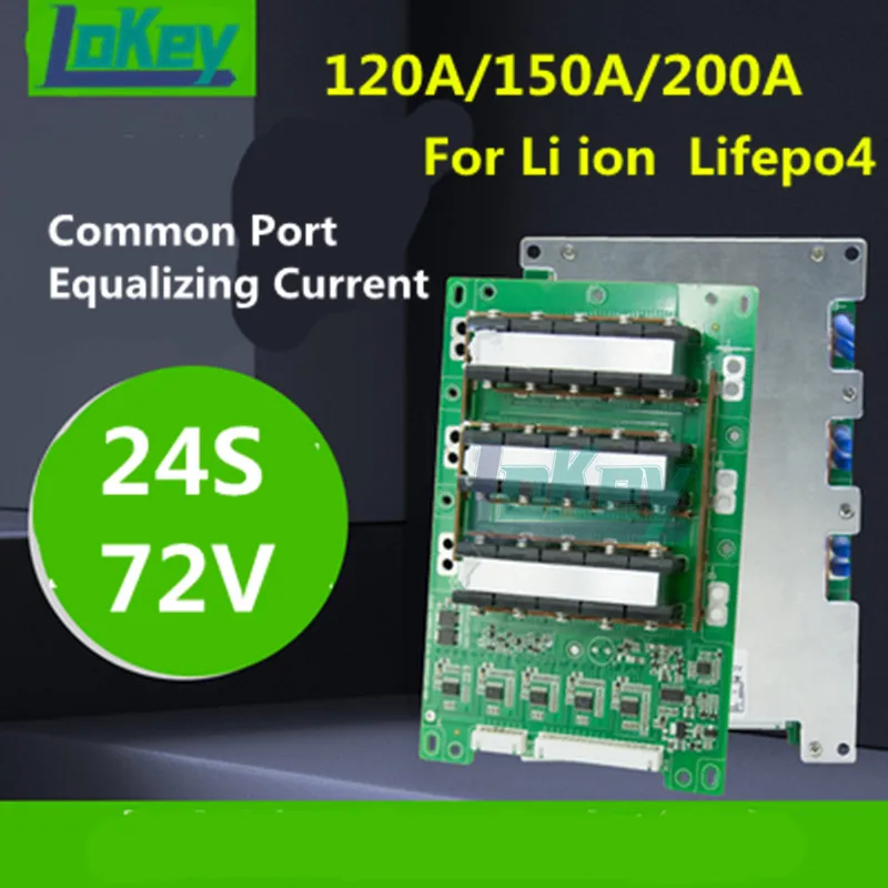 

72V 20S 23S 24S BMS 120A 150A 200A lithium lifepo4 battery protection board with balance lamp