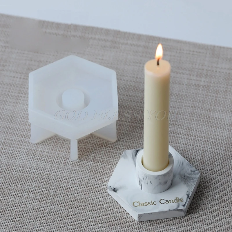 Silicone Mold Candle-Holder Ashtray-Mould Cement Concrete Handmade Epoxy Resin Tools