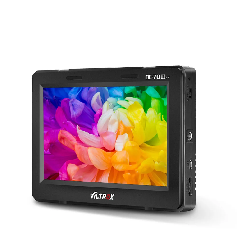 Viltrox 7'' DC-70 II Clip-on HD LCD HDMI AV Input Camera Video Monitor Display & Battery & Charger