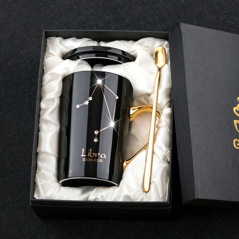 420 мл керамические кофейные кружки созвездия тема звезда дрель кружка Изысканная