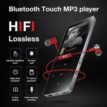 Сенсорный экран MP3 HiFi портативный mp3-плеер с записью FM Электронная книга MP3 Воспроизведение Bluetooth с радио для IQQ Поддержка нескольких языков
