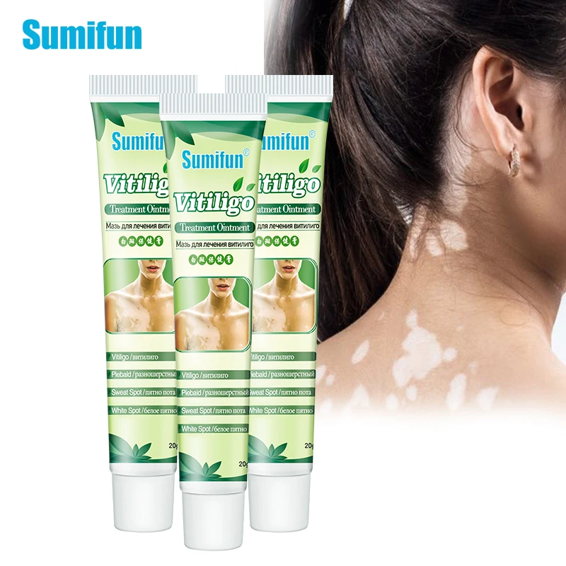 1/2/3 шт Sumifun Vitiligo Treament Антибактериальный крем от псориаза локализованная мазь с