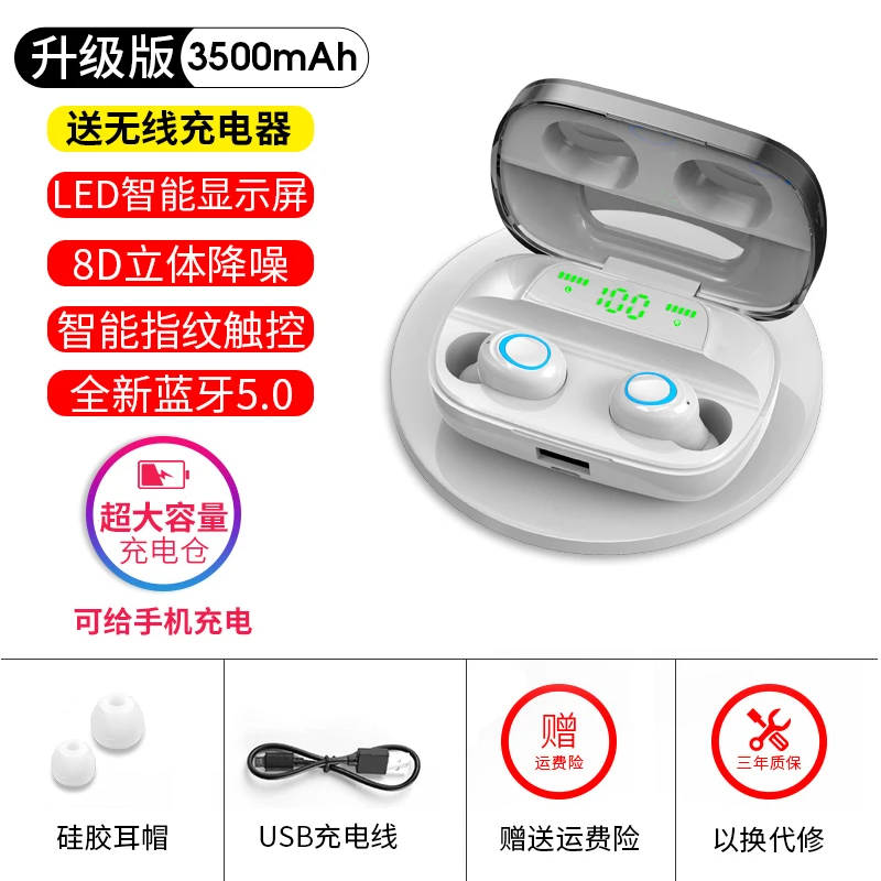 Listenvo 5,0 TWS Bluetooth наушники 8D стерео HiFi беспроводные ...