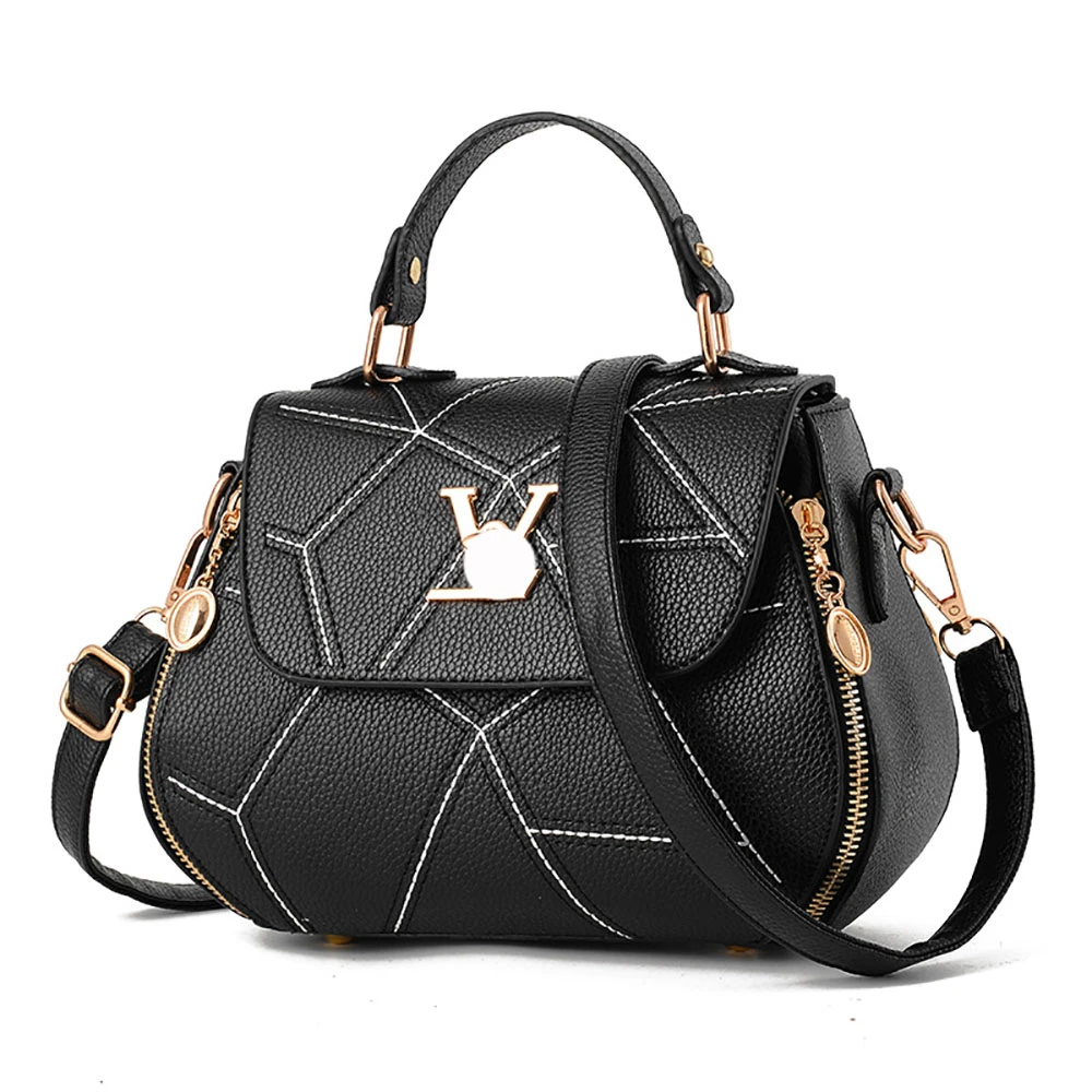 

Crossbody Bags For Women PU Leather Female Handbag Solid Travel Outdoor Girls Shoulder Bag Large Capacity Women Bags