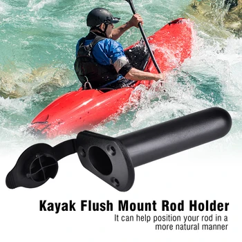 

High Quality 1 Set Nylon Fishing Tackle Accessory tool Fishing Rod rack Holder Tackle with Cap Cover Gasket for Kayak Boat Canoe