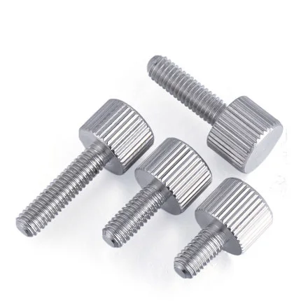 10pcs M2.5 flat head screws hand screw round knurled bolta stainless steel bolt top diameter 5mm thickness 5mm 5mm-12mm long