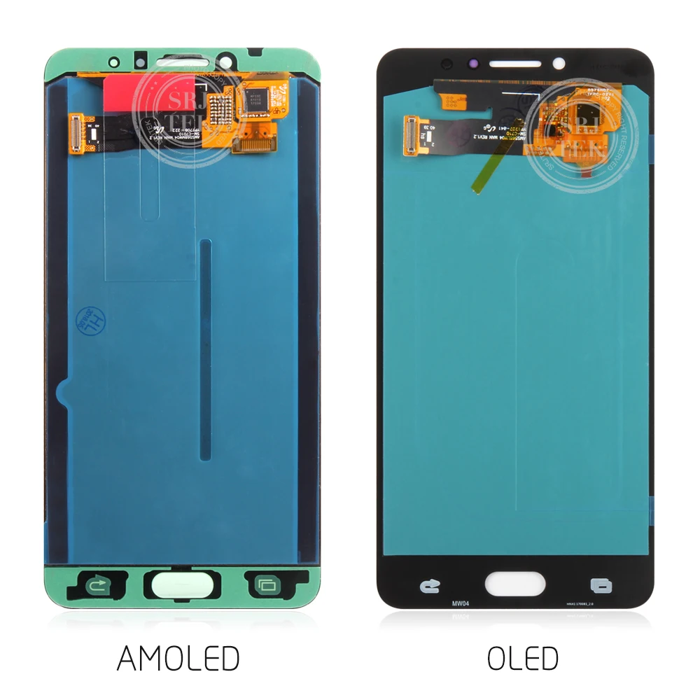 Сенсорный ЖК экран AMOLED/OLED для SAMSUNG Galaxy C7 Pro 2017 C8 C710F C710DS|Экраны мобильных телефонов|