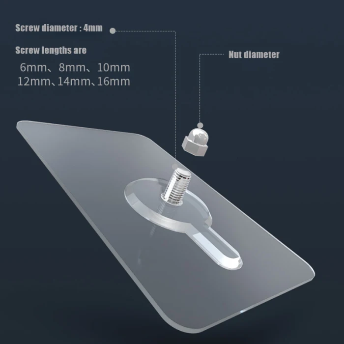 Горячие самоклеющиеся Висячие гвозди-бесплатно настенные монтажные винты для Дома Ванная комната Кухня PLD