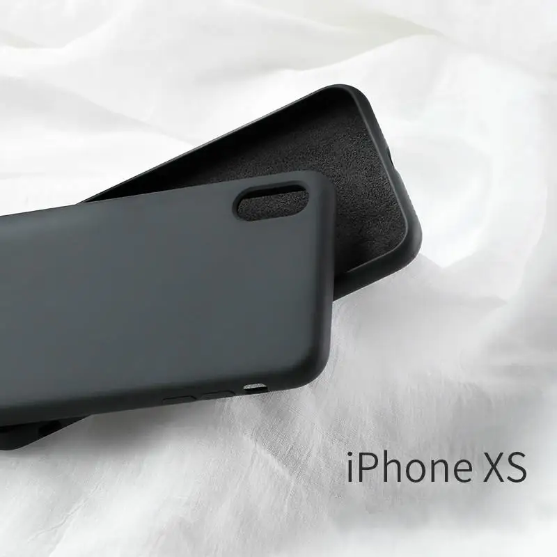 Чехол для мобильного телефона Iphone X, Iphone Xs Max Liquid Silicone Apple X Original Xr, полный пакет, защита от падения Iphone Xr - Цвет: Фиолетовый