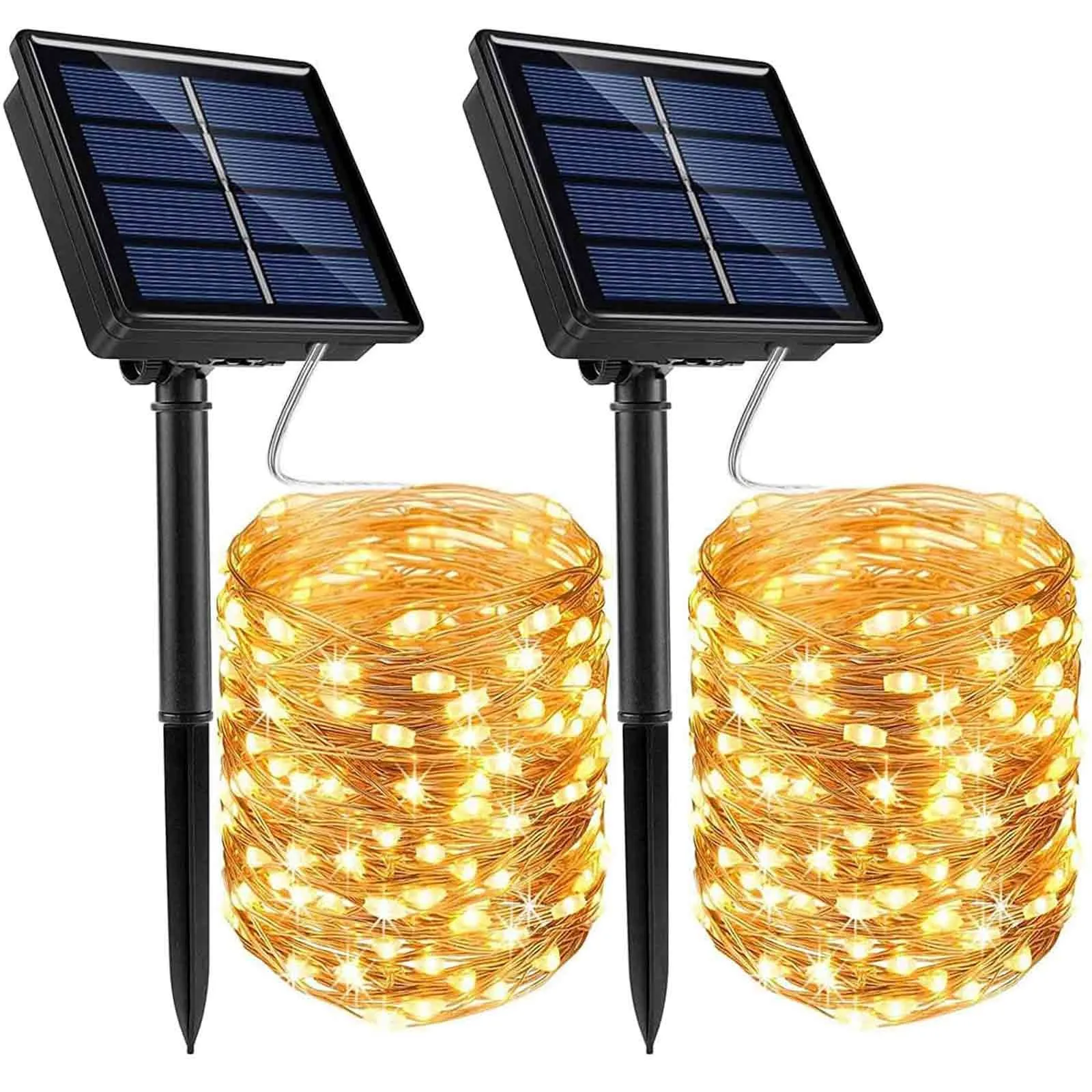 22M 200LED солнечный светильник напольный строка s для праздника рождественской