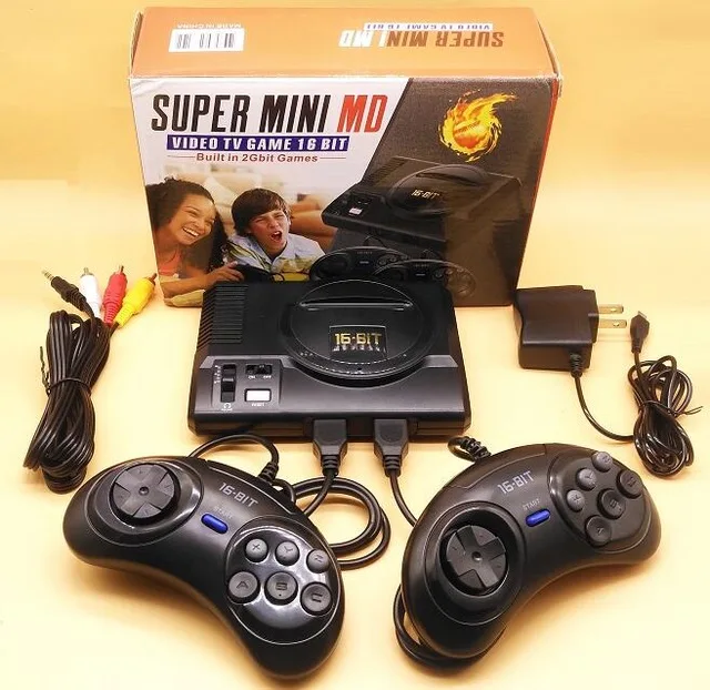 Video Game Retrô 167 Jogos Mega Drive Sega 16 Bits 2 Controles