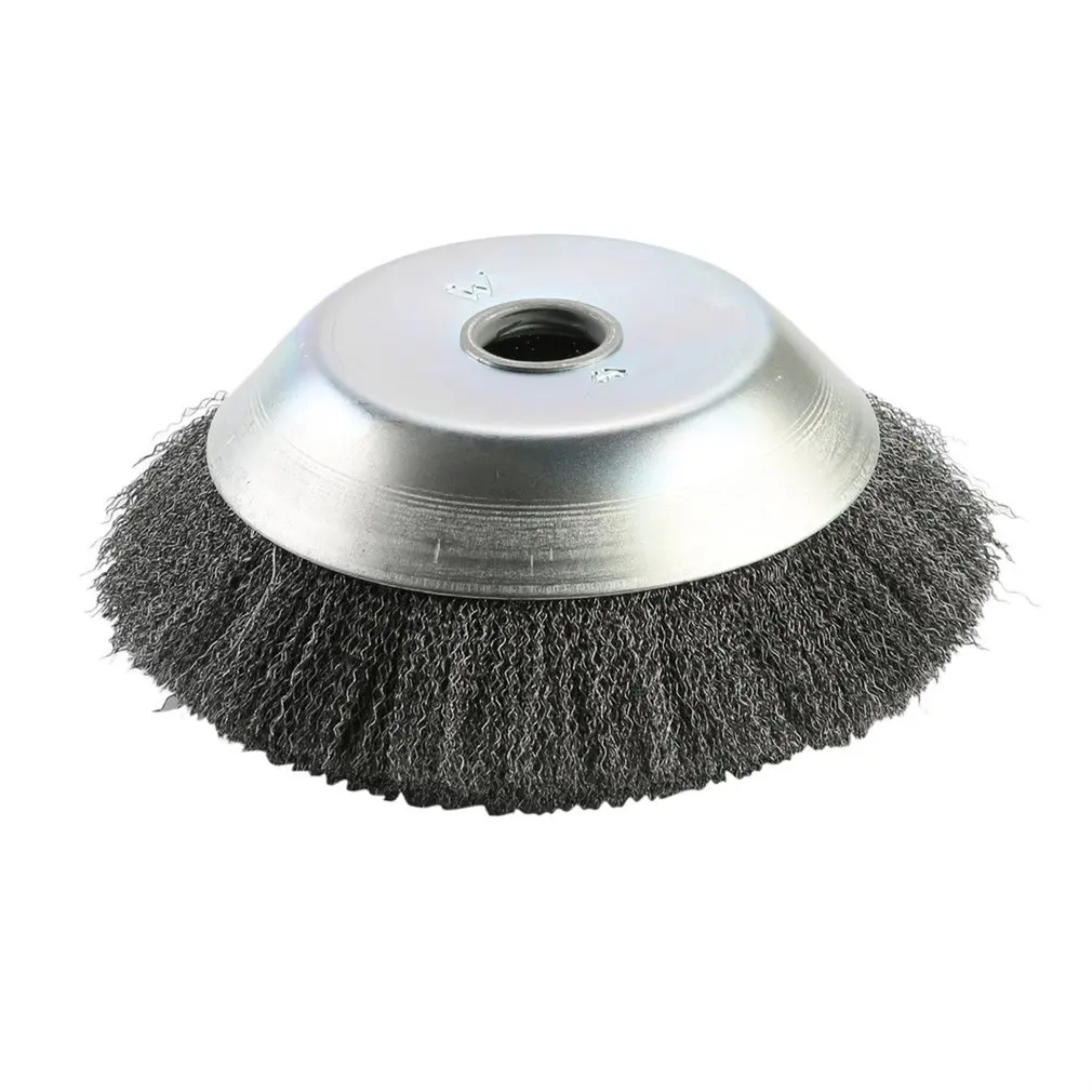 

High performance Rotary Weed Brush Used with trimmer suited for cleaning flat surfaces steel wire brush
