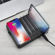 Qi Беспроводной быстро Зарядное устройство для iPhone XS MAX XR X для huawei 50 Вт смарт Тип type-C USB зарядное устройство USB multi Центральная станция держатели для телефонов
