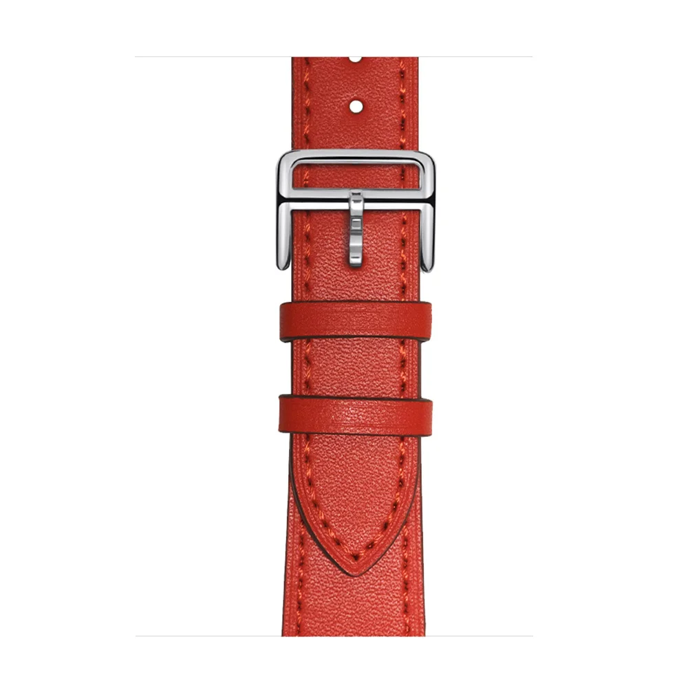 Howk ремешок для часов Apple Watch Series 4 3 2 1 38 мм 40 мм 42 мм 44 мм браслет умные аксессуары наручные часы для Apple Watch Herme Band - Цвет ремешка: Red