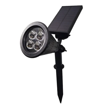 

4LED Solar Spotlight Outdoor Garden Wall Lamp Waterproof Landscape Patio Decor Community Garden Road Path Decorative Lighting