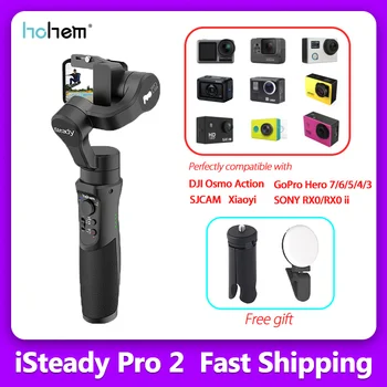 

Hohem iSteady Pro 2 3-Axis Handheld Gopro Gimbal Stabilizer Time-Lapse Tracking for Gopro 7 6/5/4 Sony RX0 SJCAM PK Feiyutech G6