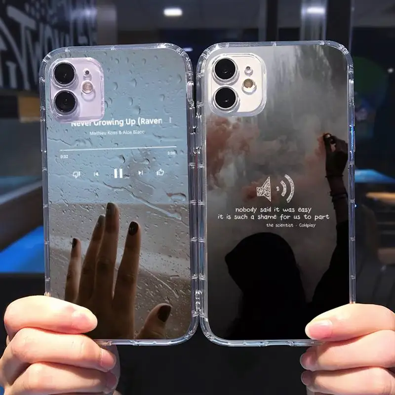Эстетика текст песни эстетическое телефонный кейс для Samsung Galaxy прозрачный iPhone 6 7 8