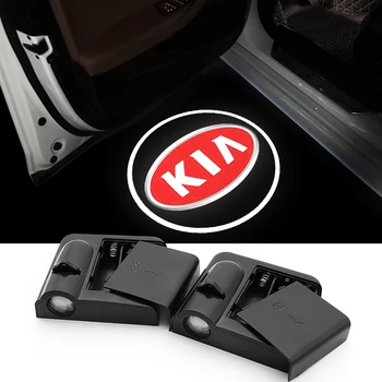 

2PCS LED Welcome Light Projector Car Door Open Warning for kia Ceed Rio Sportage R K3 K4 K5 Ceed Sorento Cerato Optima