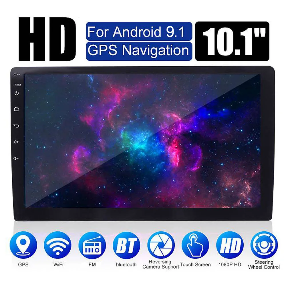 Универсальный 2Din Android 10 автомобильный Радио Аудио GPS навигация 1 &quotHD