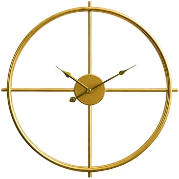 

Luxury large gold Wall Clock Modern Design Outdoor creative Europe Style Huge Wall watch Living Room Wandklok Watch Decor