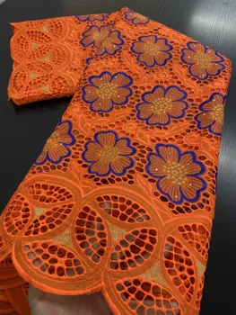 

New Design Nigerian Dry Lace Fabric With Stone 2020 High Quality Hot African Dry Embroidered Lace Fabric French Lace AMY3433B