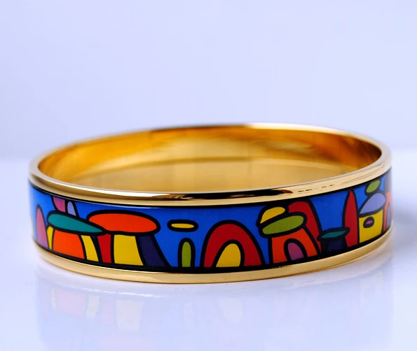 Эмалированные браслеты Cloisonne ручная роспись модные ювелирные украшения в