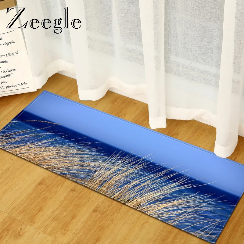 Zeegle прямоугольник длинные ковры для Кухня пол двери коврики напольный коврик ковер Ванная комната прихожей коврики коврик для прихожей коврик