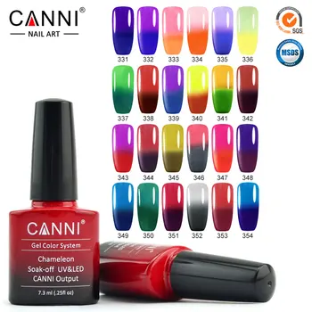 

CANNI Thermal Gel Polish Chameleon Colors Nail Art Enamels Gel 7.3ml Soak off UV LED Temperature Color Changing Gel Varnish