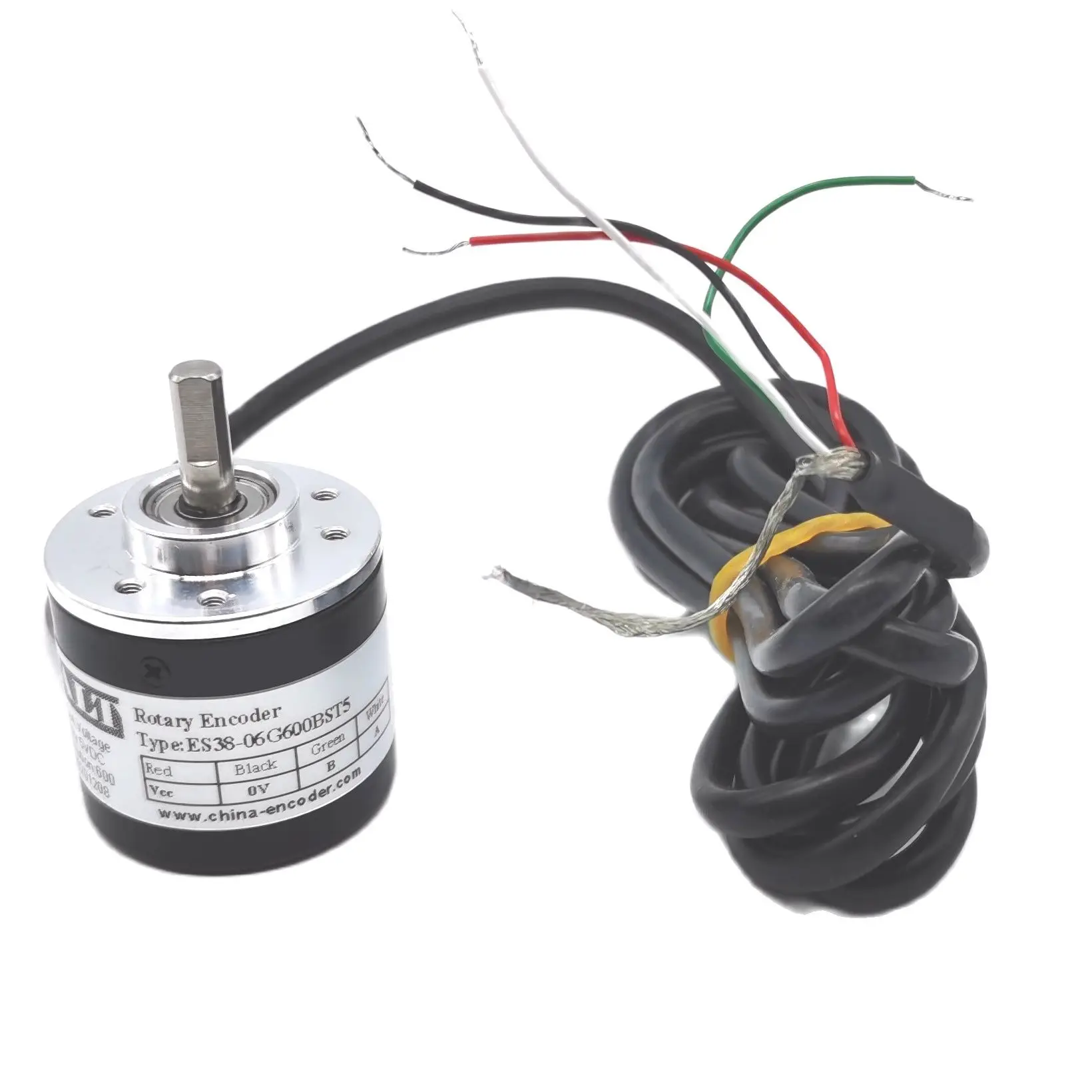 Free Shipping NPN PNP TTL Voltage Output AB Phase ES38 Rotary Encoder