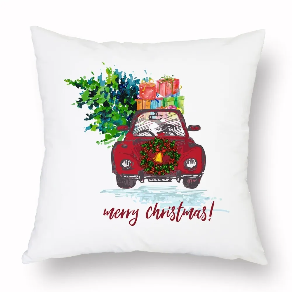 Рождественская Автомобильная наволочка с колокольчиком носки со снеговиком