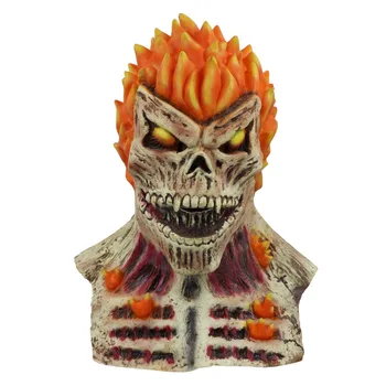 

Ghost Rider Masks Cosplay Horror Scary Latex Mask Adult Halloween Party Prop