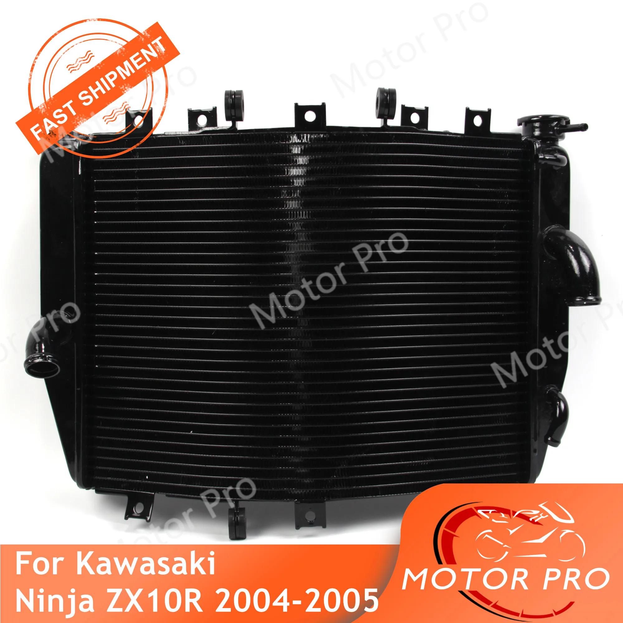 Motorbike Radiator For Kawasaki Ninja Zx10r 2004 2005 Cooling Engine