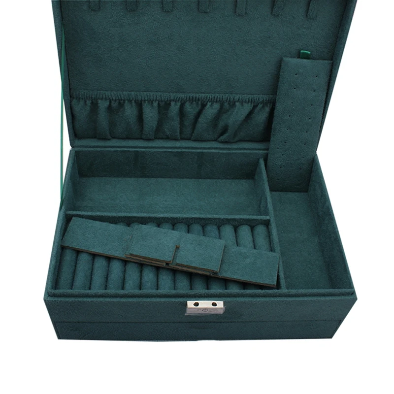 

Velvet Jewelry Box European Jewelry Storage Box Large Space Jewelry Rack