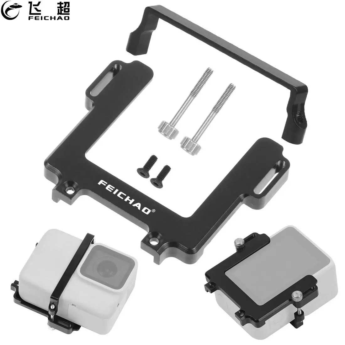 

Handheld Gimbal Camera Fixture Mount Plate CNC for Gopro Adapter Hero 8 FY-G6 WG2X for DJI Osmo Action Stabilizer Accessories