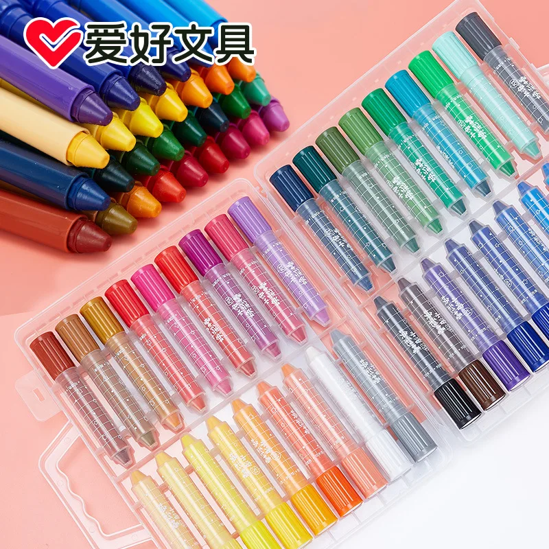 Aihao Crayon детский карандаш-моющий вращающийся ослепительный стержень водорастворимый карандаш для детского сада Op640