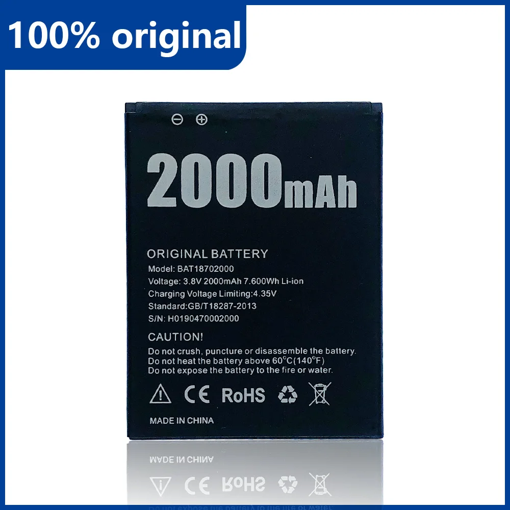 Batteria per DOOGEE X50 di alta qualità con numero di tracciamento 2000mAh BAT18702000 22
