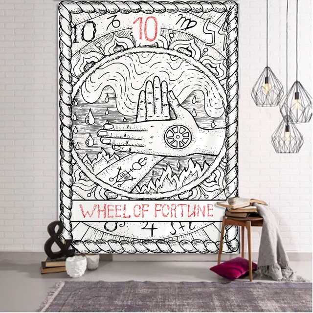 Divination Tarot Card Tapestry Wall Art