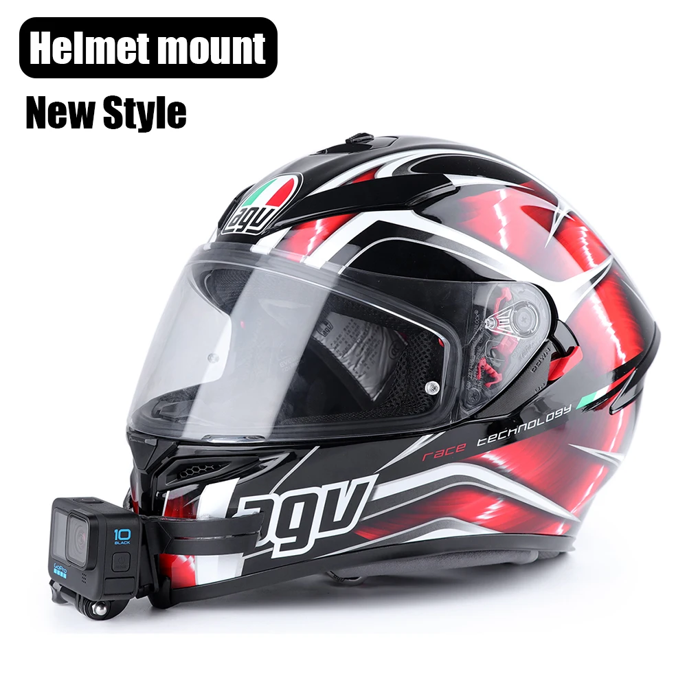 Full Face Helmet Chin Mount Holder for GoPro Hero 10 9 8 7 5Yi 4K Insta360 Camera Strap Flodable Front Accessories | Электроника