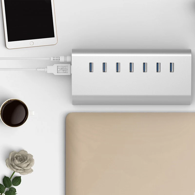 7-Ports-Usb-3-0-Aluminum-Hub-Adapter-5Gbps-High-Speed-With-Ac-Power-For-Laptop(1)