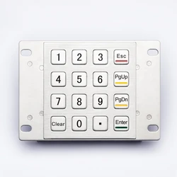 Clavier Usb métallique anti vandalisme, 4x4, 16 touches, industriel, personnalisé, Atm 